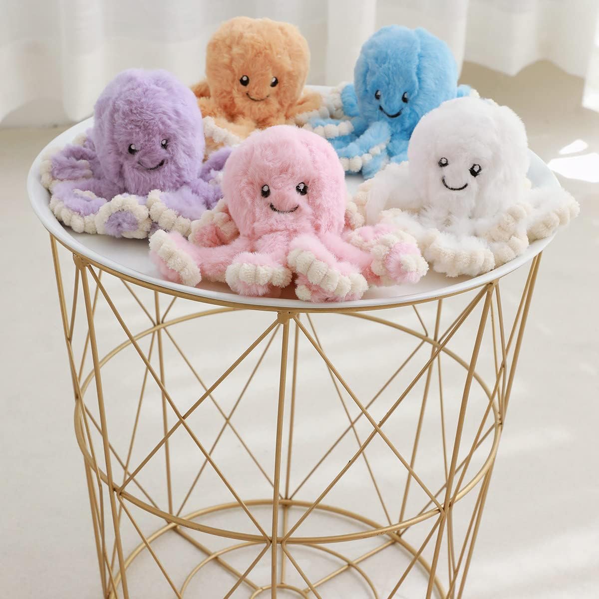 Lovely Simulation Octopus Pendant Plush Stuffed Toy Soft Animal Home Accessories Pillow Cute Animal Doll Children Birthday Gifts