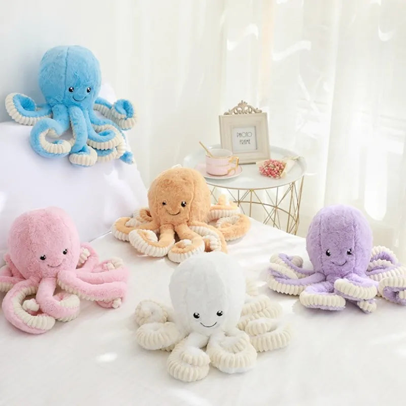 Lovely Simulation Octopus Pendant Plush Stuffed Toy Soft Animal Home Accessories Pillow Cute Animal Doll Children Birthday Gifts