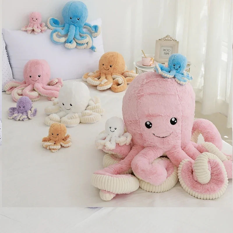 Lovely Simulation Octopus Pendant Plush Stuffed Toy Soft Animal Home Accessories Pillow Cute Animal Doll Children Birthday Gifts