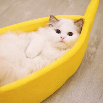 Warm Banana Shaped Dog Cat Bed Cozy Basket Puppy Kittens Cushion Kennel Portable Pet Sleeping Mat Bed Cats Supplies